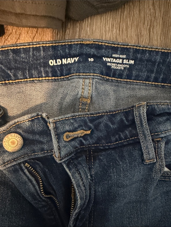 Old Navy Denim - Old Navy High-Rise Vintage Slim Jeans - Dark Indigo